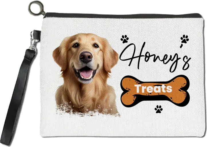 Personalised Golden Retriever Treat Bag