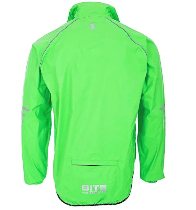 Pitbull Rask Waterproof Cycling Jacket / Rain Jacket - Green / Blue or Yellow