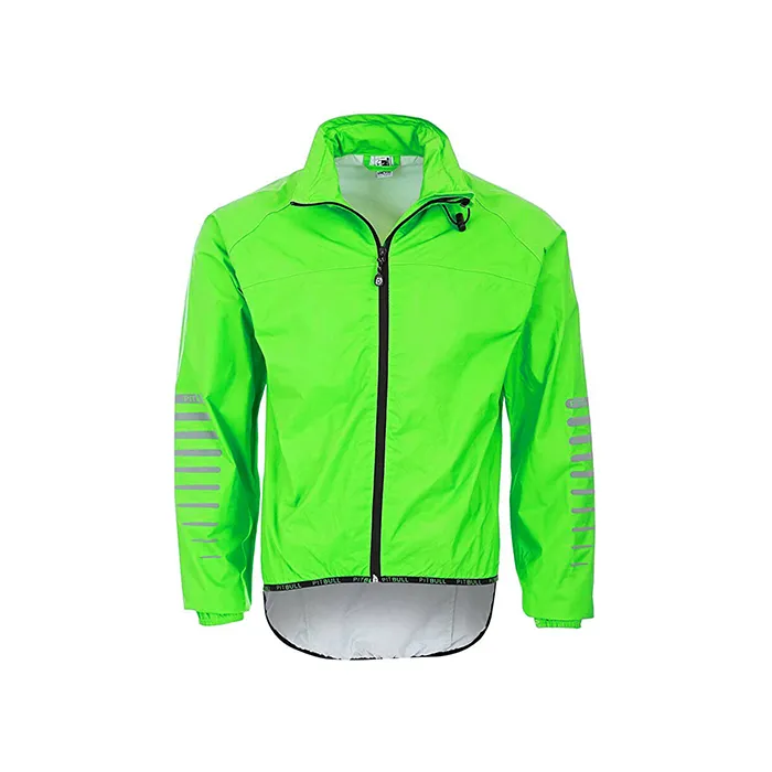 Pitbull Rask Waterproof Cycling Jacket / Rain Jacket - Green / Blue or Yellow