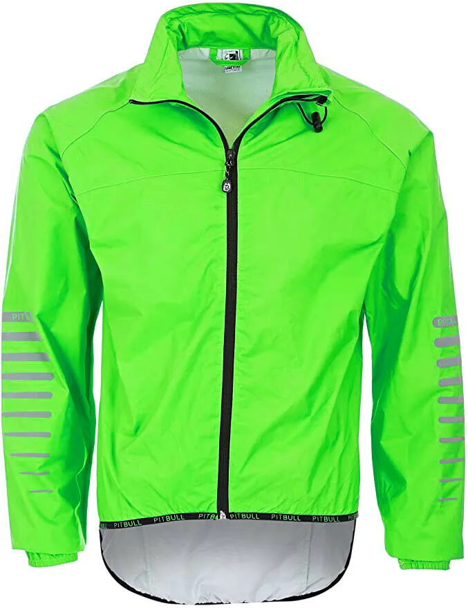 Pitbull Rask Waterproof Cycling Jacket / Rain Jacket - Green / Blue or Yellow