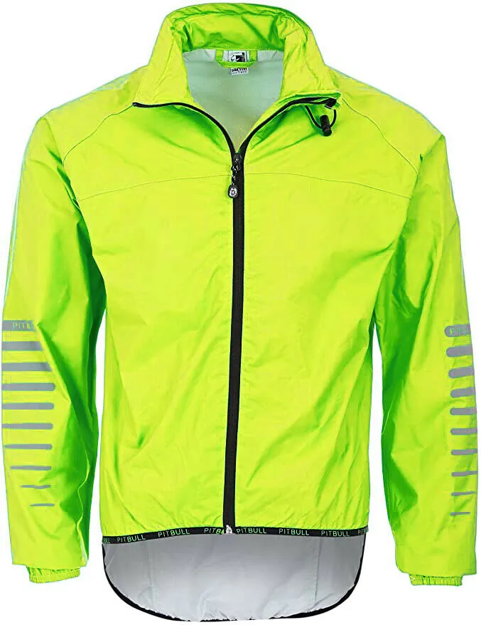 Pitbull Rask Waterproof Cycling Jacket / Rain Jacket - Green / Blue or Yellow