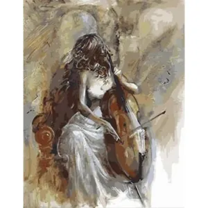 Playing the Cello – Canvastly DIY Paint By Numbers