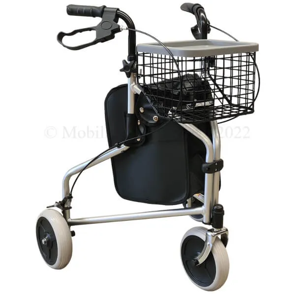 PQUIP Three Wheeled Walker with Basket PA340