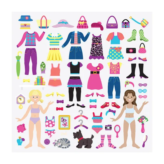 PUFFY STICKER PLAY SET - DRESS-UP
