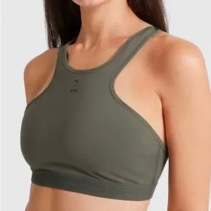Puma x Goop Ellavate Olive Green NWT High Support S Sports Bra‎ Athletic Workout