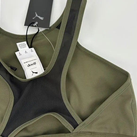 Puma x Goop Ellavate Olive Green NWT High Support S Sports Bra‎ Athletic Workout