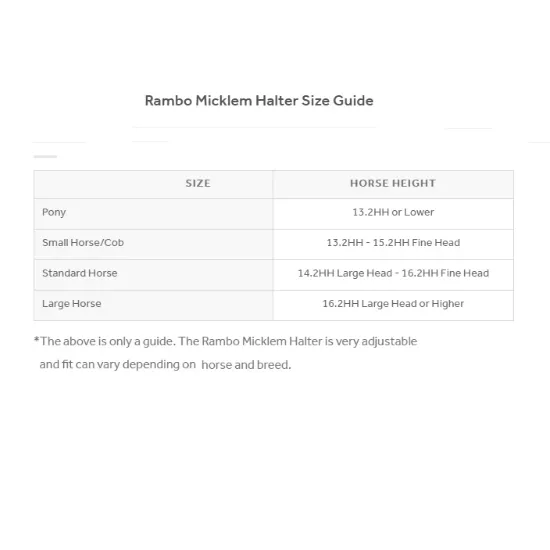 Rambo® Micklem Leather Halter