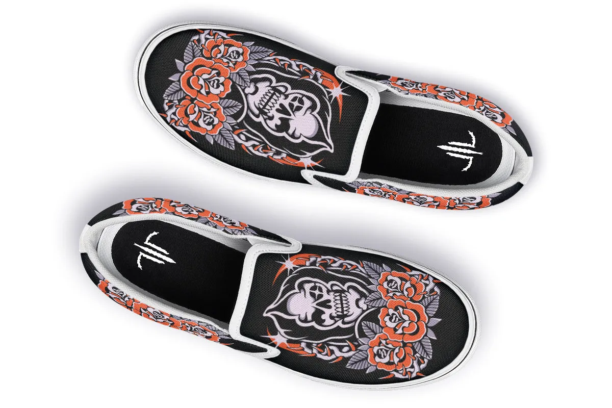 Reaper Roses Slip On Shoes
