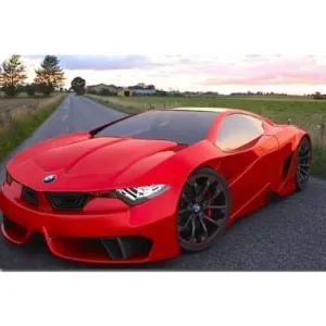 Red BMW – Canvastly DIY Paint By Numbers