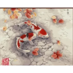 Red Fishes – Canvastly DIY Paint By Numbers