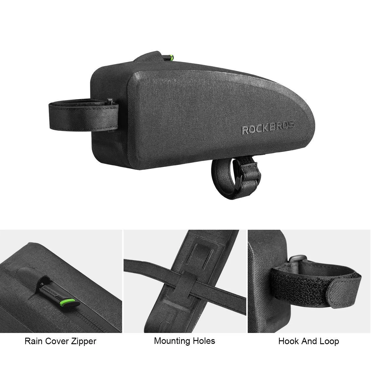 RockBros Road Bike Waterproof Cycling Front Tube Frame Storage Bag