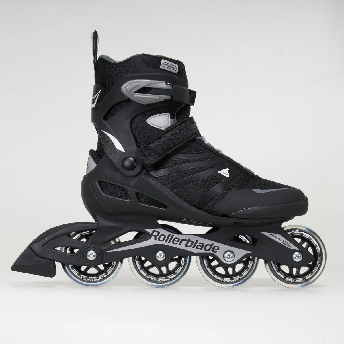 Rollerblade Zetrablade Men's Softboot Inline Skates - Black / Silver