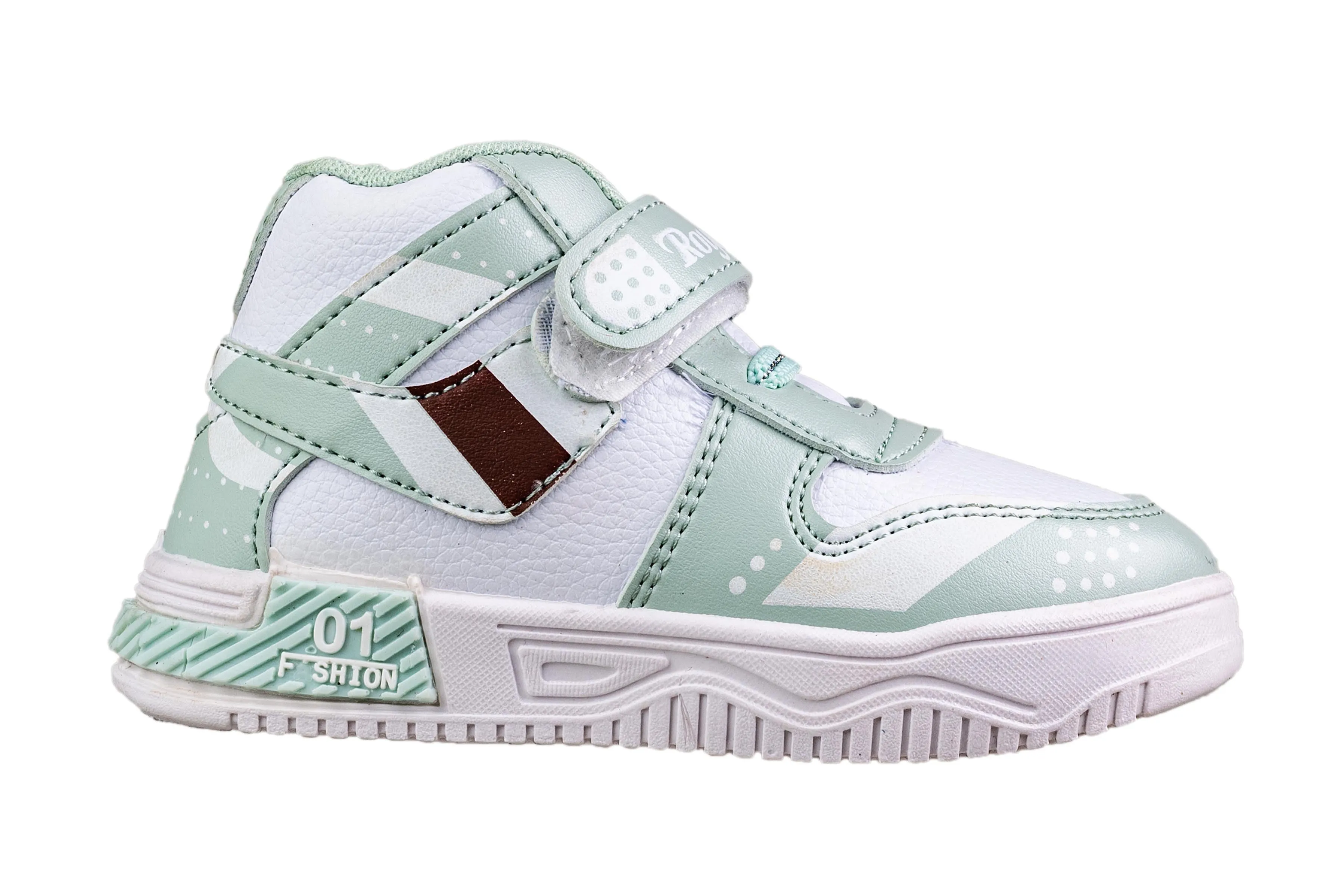 Rouba Pista/White Children Sports Shoe