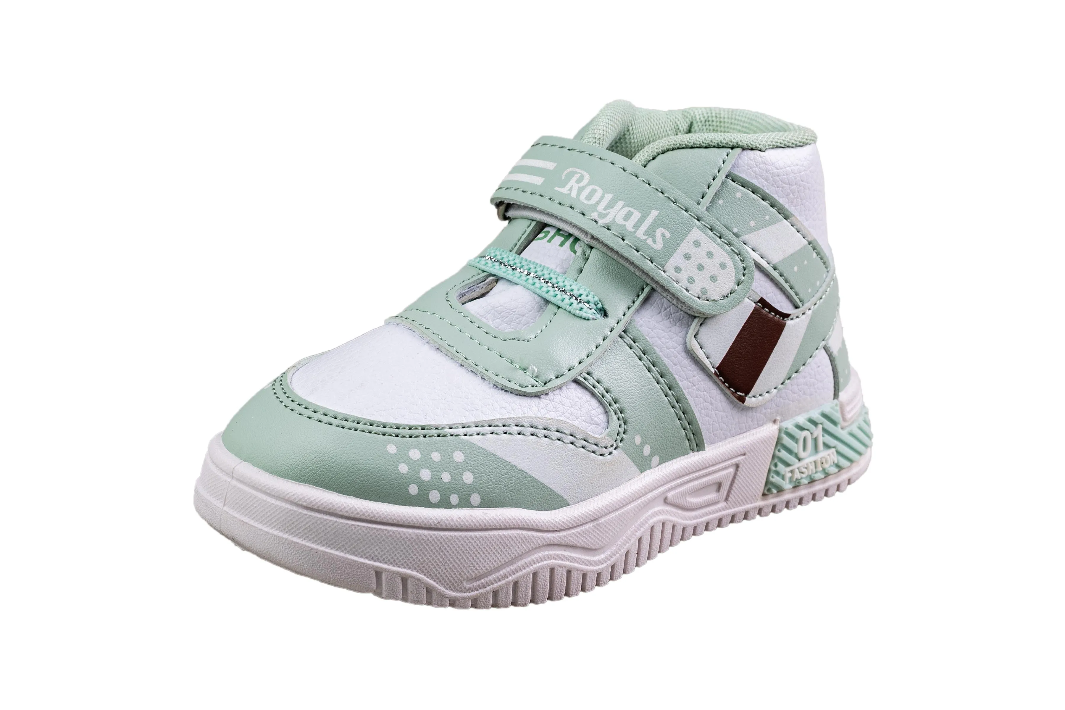 Rouba Pista/White Children Sports Shoe