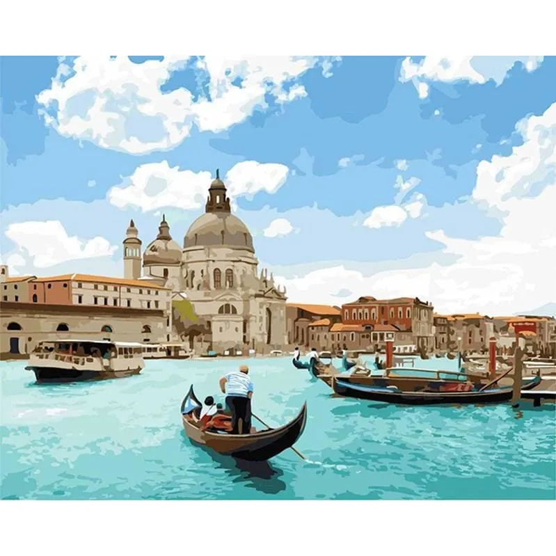 Santa Maria Della Salute - Canvastly DIY Paint By Numbers