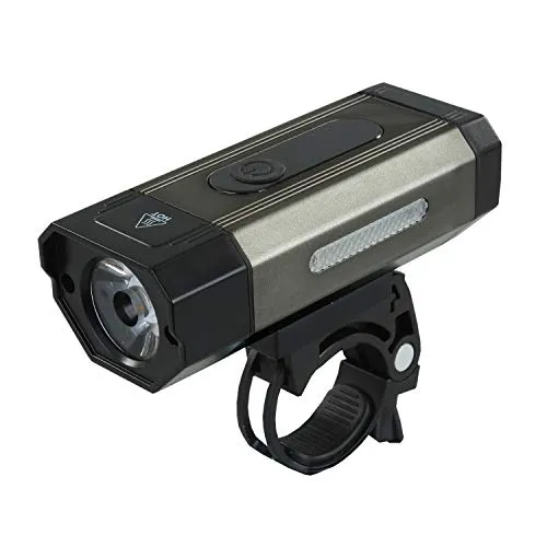 SHIVEXIM Waterproof Rechargeable USB Charging Cycle Front LED Light Headlight (Grey)