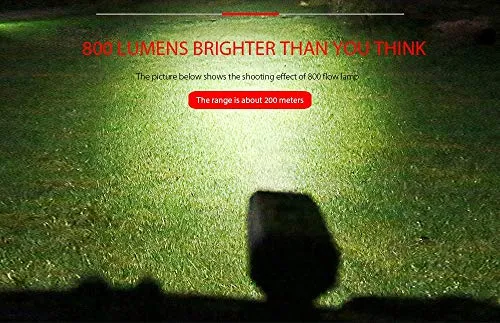 SHIVEXIM Waterproof Rechargeable USB Charging Cycle Front LED Light Headlight (Grey)