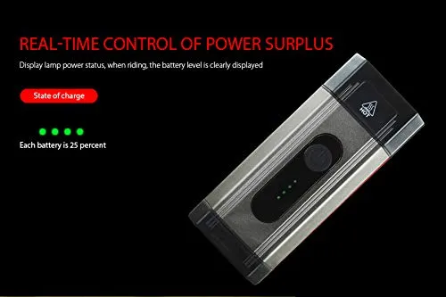 SHIVEXIM Waterproof Rechargeable USB Charging Cycle Front LED Light Headlight (Grey)