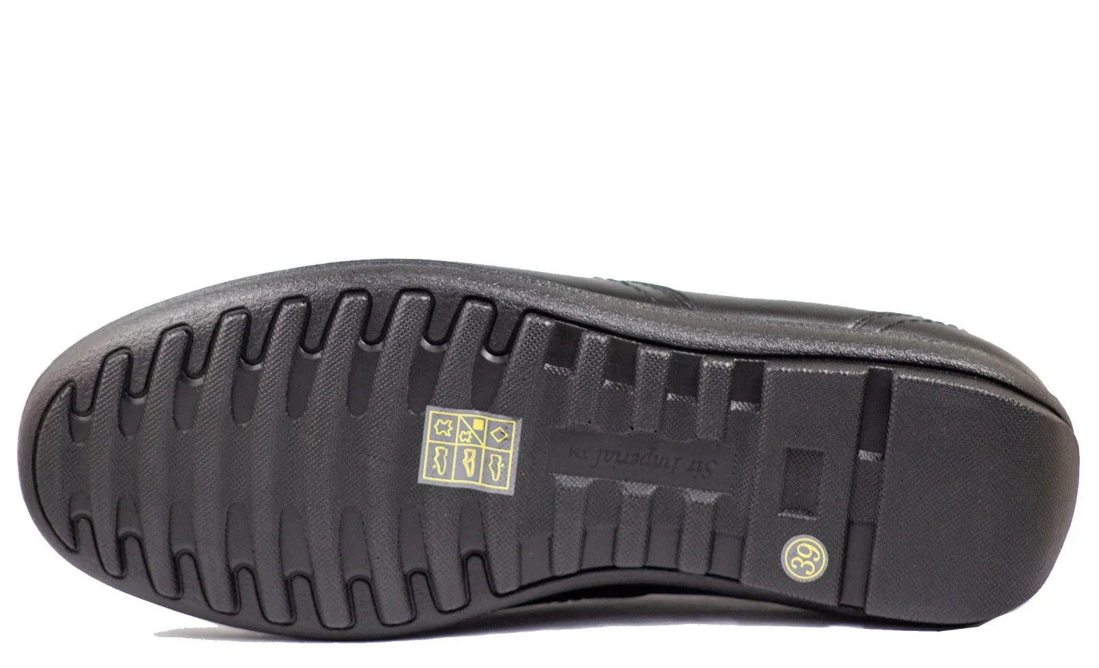 Sir Imperial Mens 28605 Black Rubber Casual Shoes