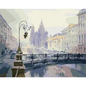 Snowy City - Canvastly DIY Paint By Numbers