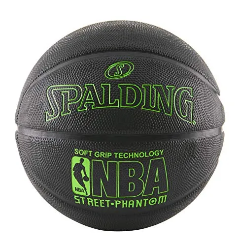 Spalding NBA Street Phantom Basketball 29.5" - Neon Green/Black