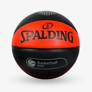 Spalding TF-FLEX Outdoor NSW Basketball - Black/Amber - Size 7