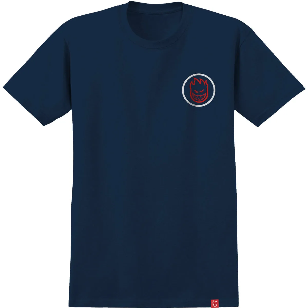 Spitfire - Classic Swirl Fill Overlay Tee Navy/Red