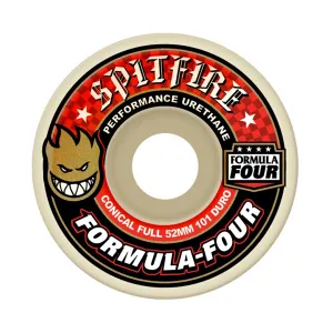 Spitfire - Formula Four Conical Full 101DU Red Wheels - 53mm