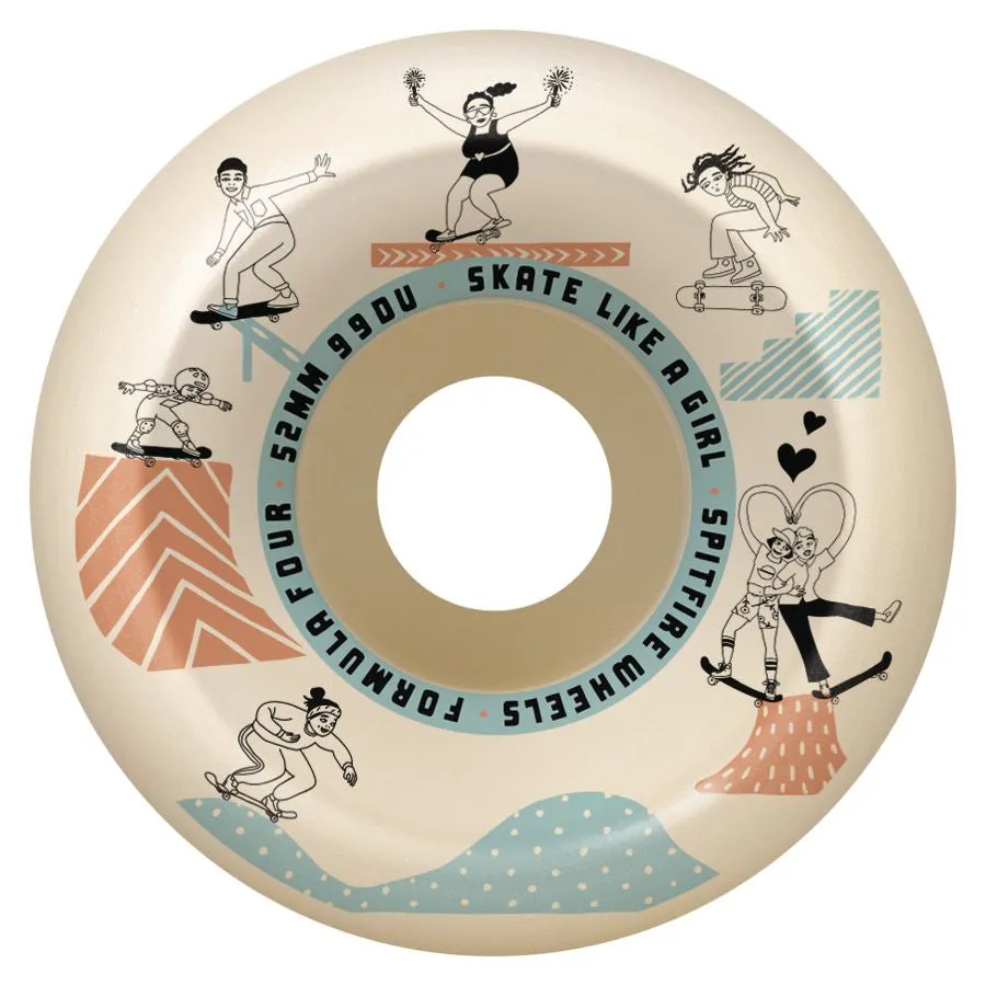 Spitfire Skate Like a Girl Natural 52mm