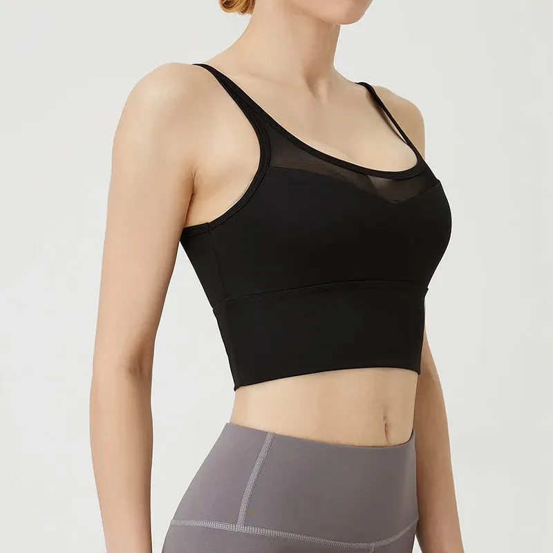 Sports Bra for Women Gym Shockproof Mesh Sports Quick-drying Bra Running Fitness Yoga Women Training Sports Underwear