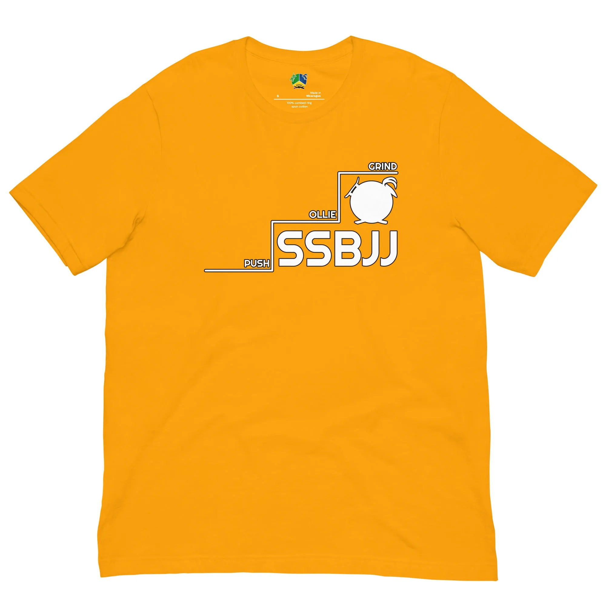 SSBJJ "Push, Ollie, Grind" Short-Sleeve T-Shirt (Made in USA)