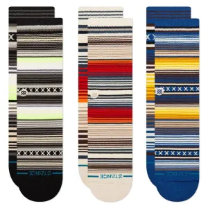 Stance Curren 3 Pack Socks - Blue
