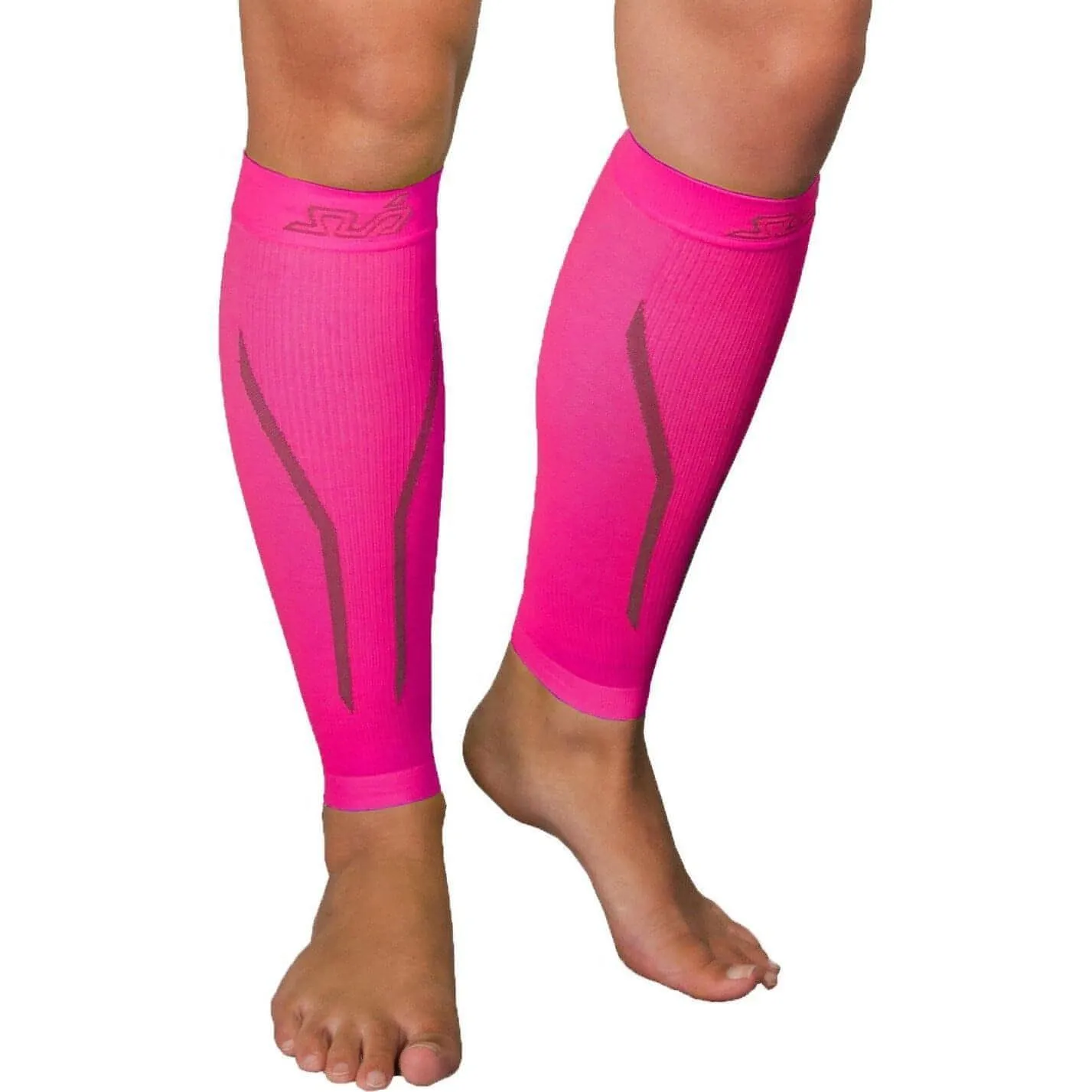 Sub Sports Seamless Dual Compression Calf Sleeves - Pink