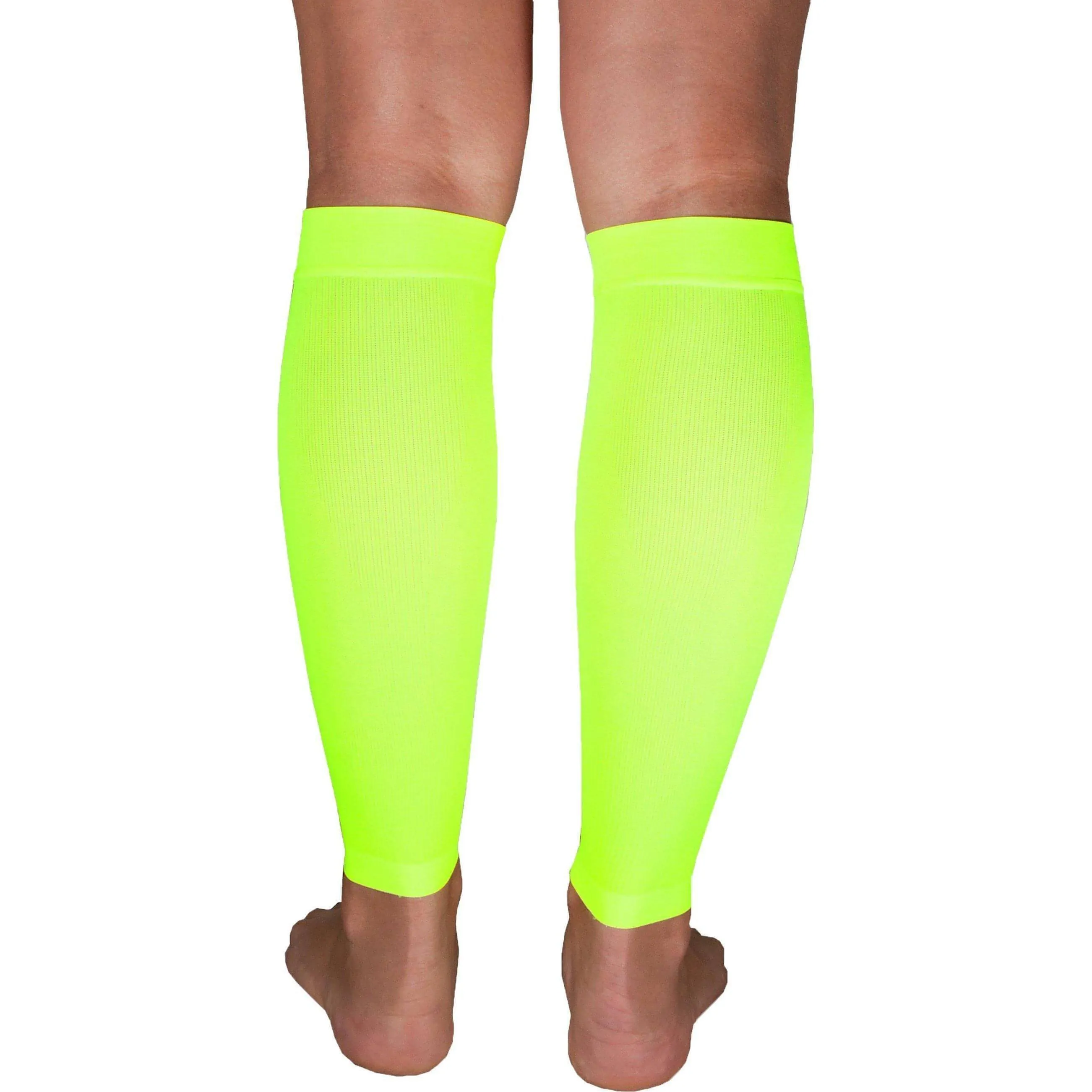Sub Sports Seamless Dual Compression Calf Sleeves - Yellow