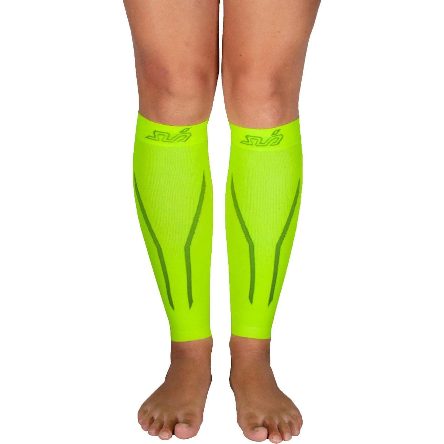 Sub Sports Seamless Dual Compression Calf Sleeves - Yellow