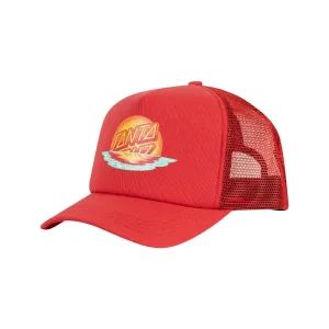 Sunrise Dot Trucker Cap | Rose