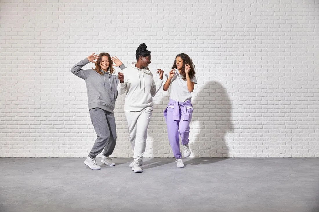 Sweat à capuche long fitness femme