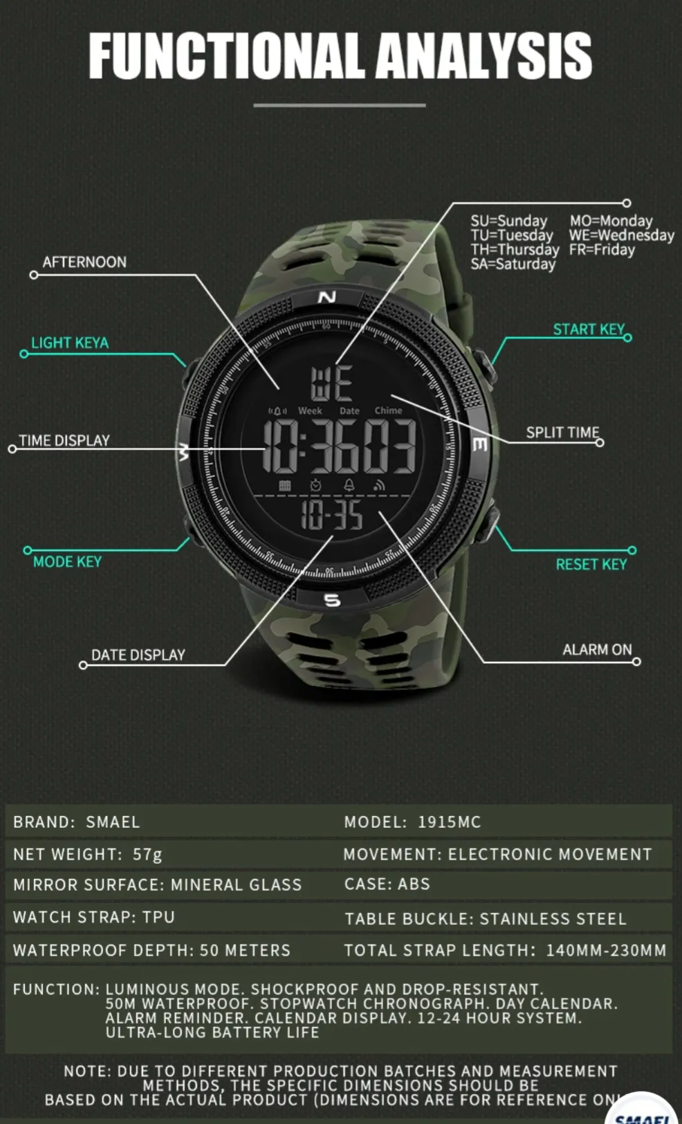Tactical Camouflage Watch
Built for the Bold. Designed for the Prepared.