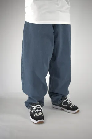 Three Sixty Clothing - Og Baggy Fit Jeans - Denim - Mid Wash Blue - Loose Fit - 28/28 Last Pair