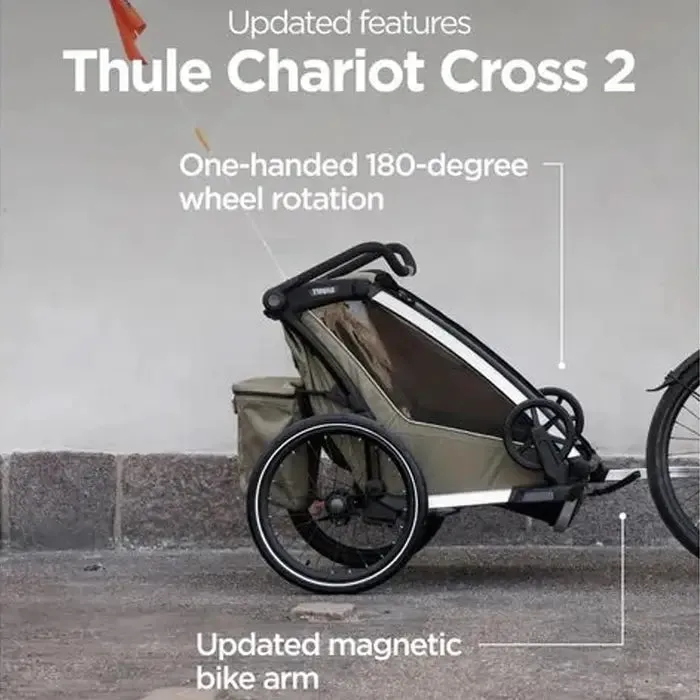 Thule Chariot Cross 2 Double Multisport Bike Trailer
