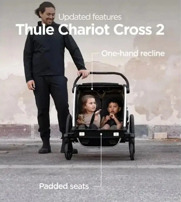 Thule Chariot Cross 2 Double Multisport Bike Trailer