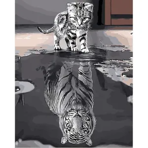Tiger Inside - Canvastly DIY Paint By Numbers