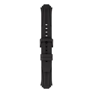 Tissot 22mm T-Race Cycling Black Silicone Rubber Strap