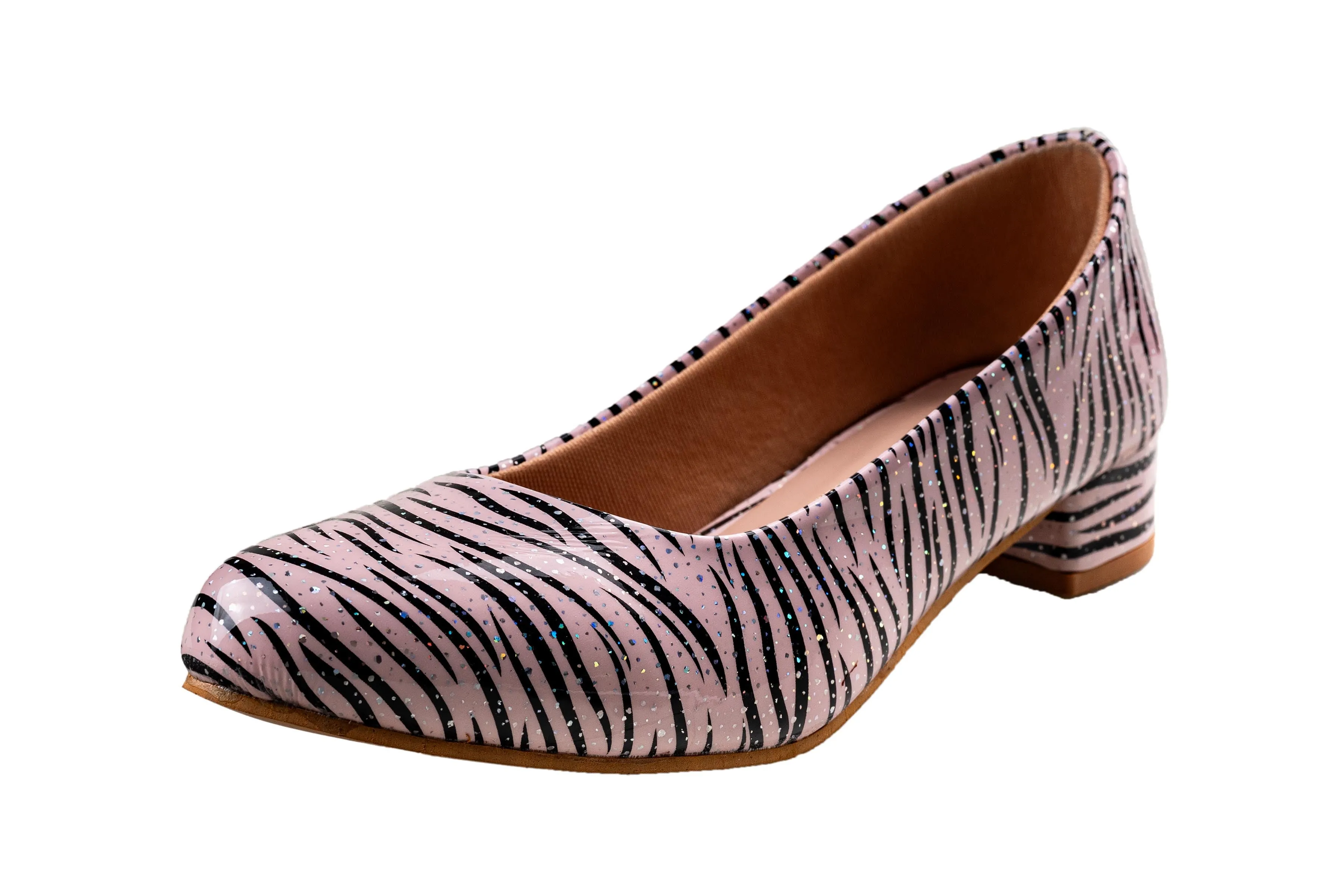 Titas Girls Peach / Black Shoe