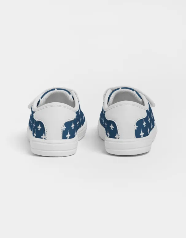 Toddler/ Kids ANY Aircraft 'Velcro Strap' Canvas Shoes (5 Colors)