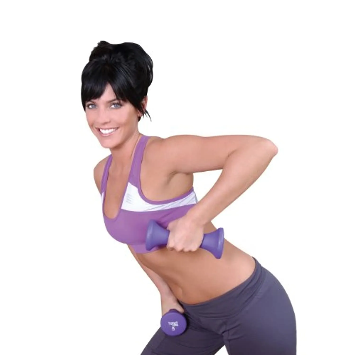 Tone Fitness 20-Pound Hourglass Dumbbell Set | Weight Set