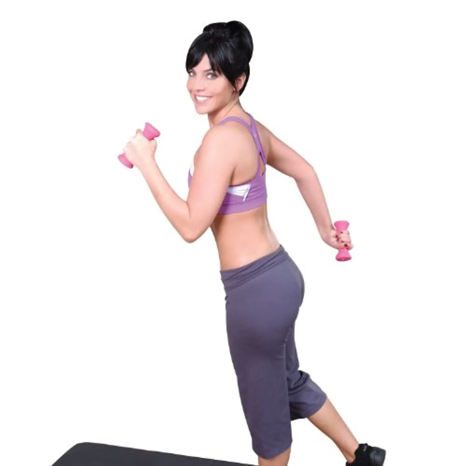 Tone Fitness 20-Pound Hourglass Dumbbell Set | Weight Set