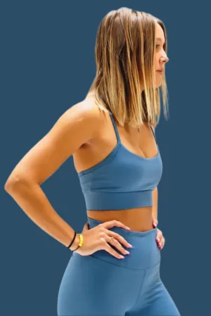 Total War Tactical Bra - Steel Blue
