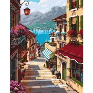 Towards the Harbour – Canvastly DIY Paint By Numbers