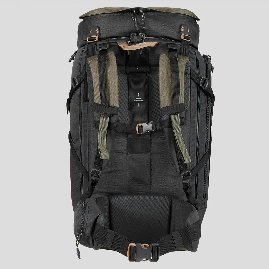 Trekking and travel backpack 60 L - TRAVEL 100